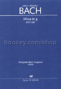 Missa in g (Vocal Score)