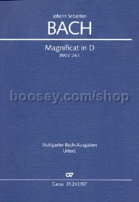 Magnificat in D BWV 243 (Study Score)