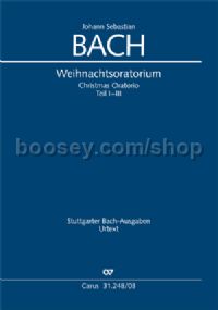 J. S. Bach: Weihnachtsoratorium, Teile I-III (Vocal Score)