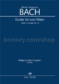 W. F. Bach: Duette für zwei Flöten (Score)