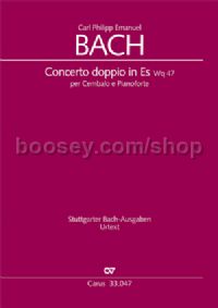 Concerto doppio per Cembalo e Pianoforte in Es (Full Score)