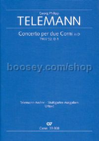 Concerto per due Corni in D (Score)