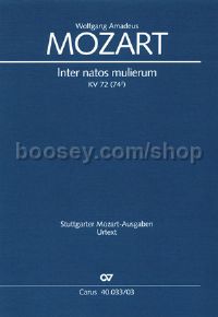 Inter natos mulierum (Vocal Score) (SATB)