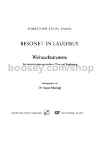 Resonet in laudibus (Score)