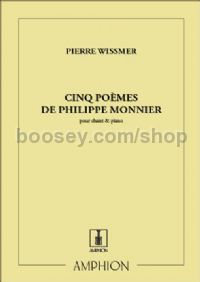 5 Poèmes de Philippe Monnier - voice & piano