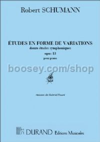 Études en forme de variations, op. 13 - piano