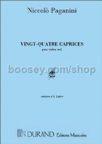 24 Caprices, op. 1 - violin solo