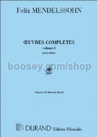 Œuvres complètes, Vol. 6 - piano