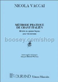 Méthode pratique pour le chant italien - medium voice & piano