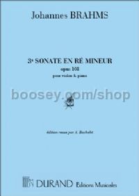Sonata No. 3 in D minor, op. 108 - violin & piano