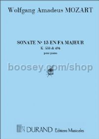 Sonata No. 15 in F major, K 533/494 - piano