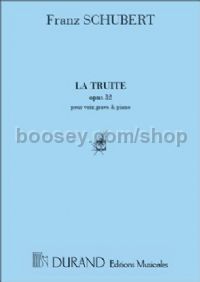 Die Forelle, 'La Truite' - low voice & piano