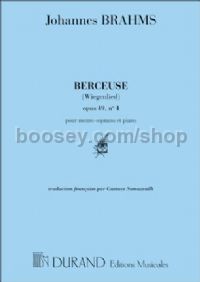 Berceuse, 'Wiegenlied' - medium voice & piano