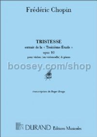 Tristesse - violin (or cello) & piano
