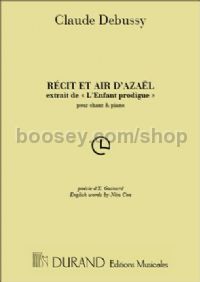 Récit et Air d'Azaël, 'Ces airs joyeux' - baritone & piano