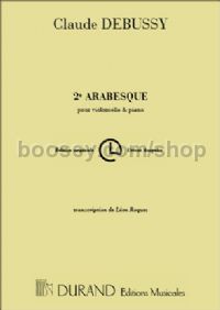 Arabesque No. 2 - cello & piano