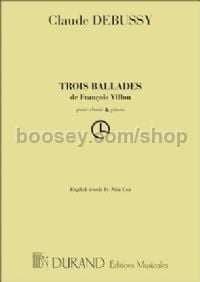 3 Ballades de François Villon (vocal score)