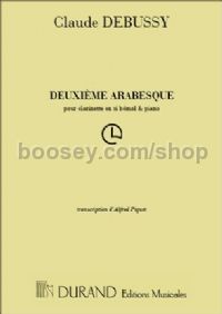 Arabesque No. 2 - clarinet & piano