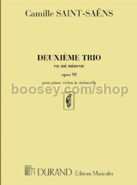 Trio Op. 92 in E minor - piano trio (score & parts)