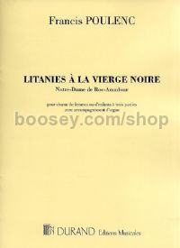 Litanies à la Vierge Noire (vocal score)