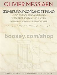 Music for Soprano and Piano (Oeuvres pour Soprano et Piano)
