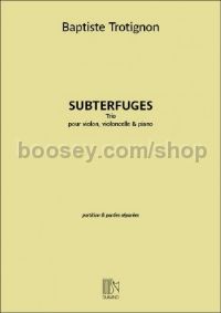 Subterfuges - Violin, Cello & Piano (Score & Parts)
