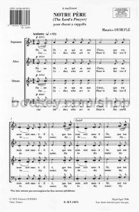 Notre Père, 'The Lord's Prayer', op. 14 - mixed choir