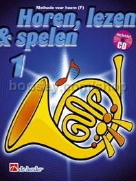 Horen Lezen & Spelen 1 hoorn (F) (Book & CD)