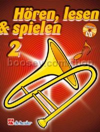Hören, Lesen & Spielen 2 Posaune in B - Trombone Treble Clef (Book & CD)