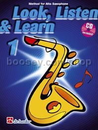 Look, Listen & Learn 1 Alto Saxophone - (Book & CD)
