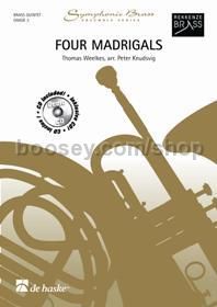 Four Madrigals - Brass Quintet (Score & Parts with CD)