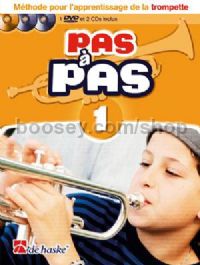 Pas à Pas 1 Trompette (Book with 2 CDs & DVD)