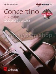 Concertino in G major (Book & CD) - Violin