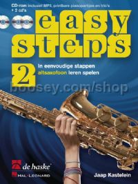 Easy Steps 2 altsaxofoon (Book with 2 CDs & CD-ROM)