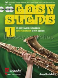Easy Steps 1 tenorsaxofoon (Book with 2 CDs & DVD)