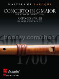 Concerto in G Major - Recorder Quartet Score & Parts