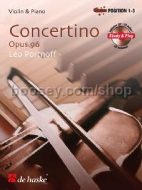Concertino opus 96  (Leo Portnoff) (Book & CD) - Violin/Piano