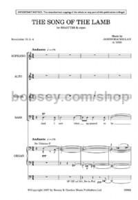 The Song of the Lamb (SATB with divisi & organ) - Digital Sheet Music