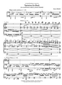 Variation for Rudi (Piano Solo) - Digital Sheet Music