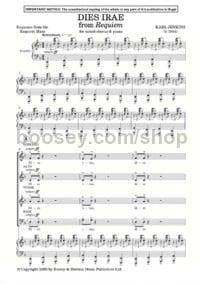 Dies irae (Mixed Chorus & Piano) - Digital Sheet Music
