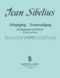 Soluppgang - Sonnenaufgang - high voice & piano