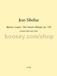 Hjertats - des Herzens Morgen - tenor voice & piano