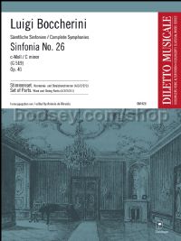 Sinfonia No. 26 in C minor op. 41 G 519 - orchestra, 2 violins solo and 2 violas (set of parts)