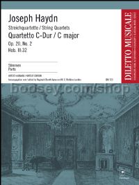 String Quartet in C major op. 20/2 Hob. III:32 (set of parts)