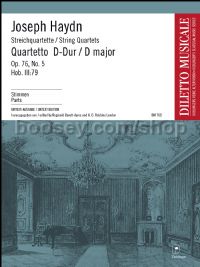 String Quartet in D major op. 76/5 Hob. III:79 (set of parts)
