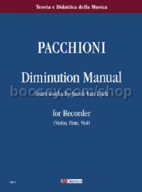 Diminution Manual from works by Jacob Van Eyck for Recorder (Violin, Flute, Viol)