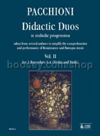 Didactic Duos in melodic progression - Vol. 2: for 2 Recorders S-A (Violin & Viola)