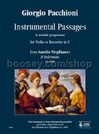 Instrumental Passages in melodic progression from Aurelio Virgiliano’s “Il Dolcimelo” for Violin