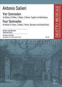 Four Serenades - flute, oboe, horn, bassoon, double bass (score and parts)