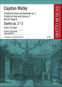 3 Duette in D major op. 2/3 Heft III - viola and cello (score and parts)
